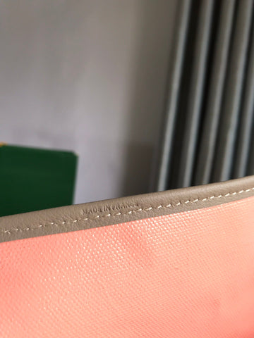 SAINT LOUIS PM 40 IN GREY MIX PINK GOYARDINE CANVAS AND CALFSKIN