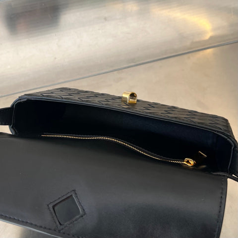 ANDIAMO 21 IN BLACK LAMBSKIN