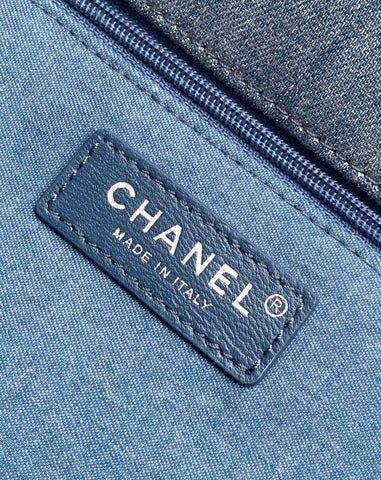 CC MINI 25 CLASSIC BAG IN BLUE COBALT DENIM